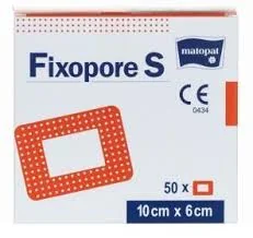 Fixopore S opatrunek jałowy, 10cmx6cm, 50 szt.