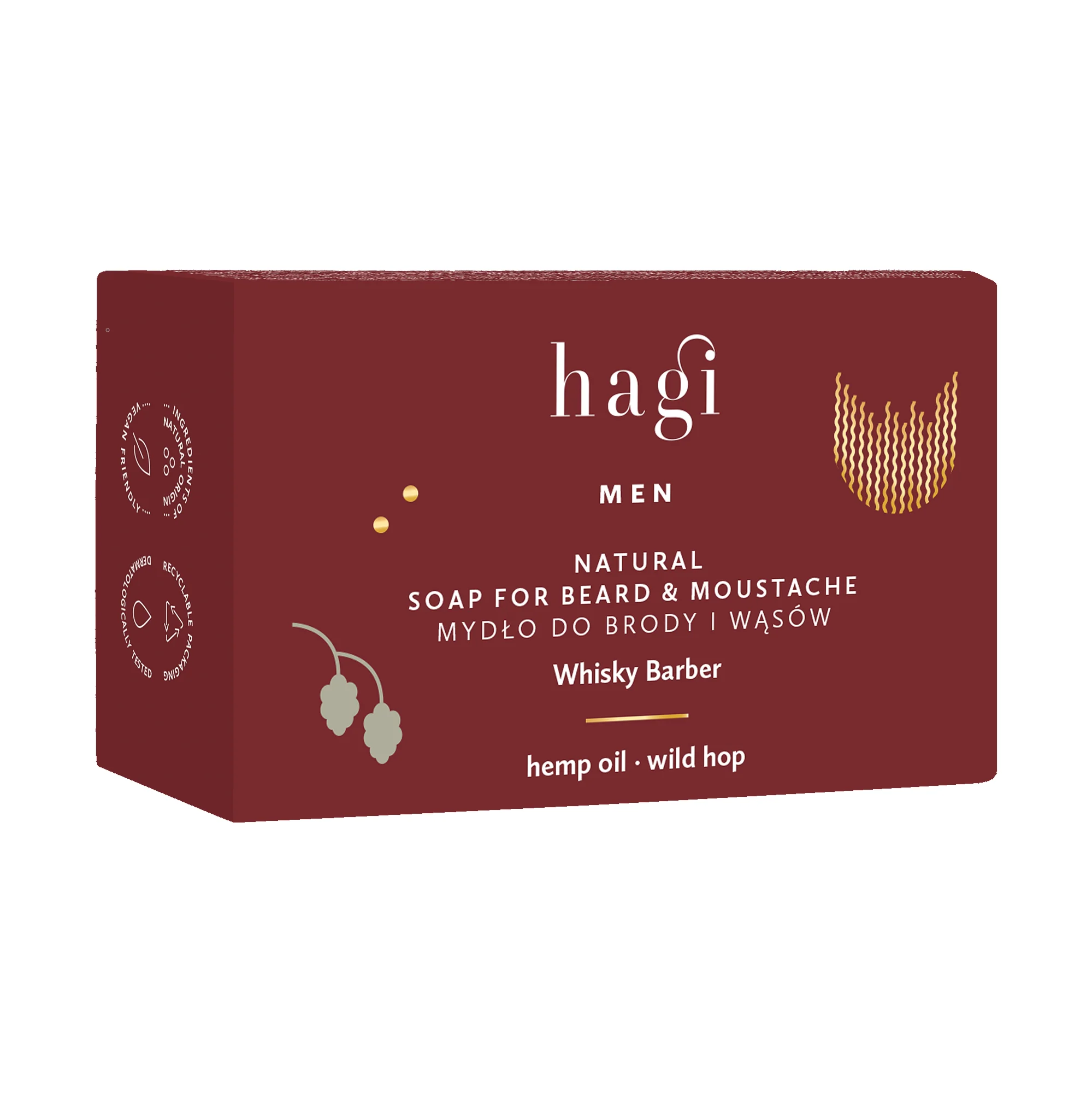 Hagi Whisky Barber mydło do brody i wąsów, 100 g 