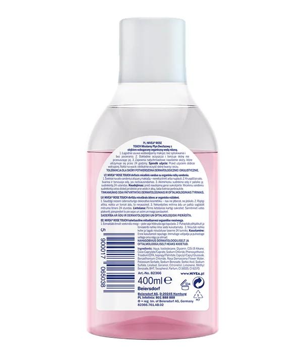 NIVEA Rose Touch, Płyn micelarny dwufazowy, 100 ml 