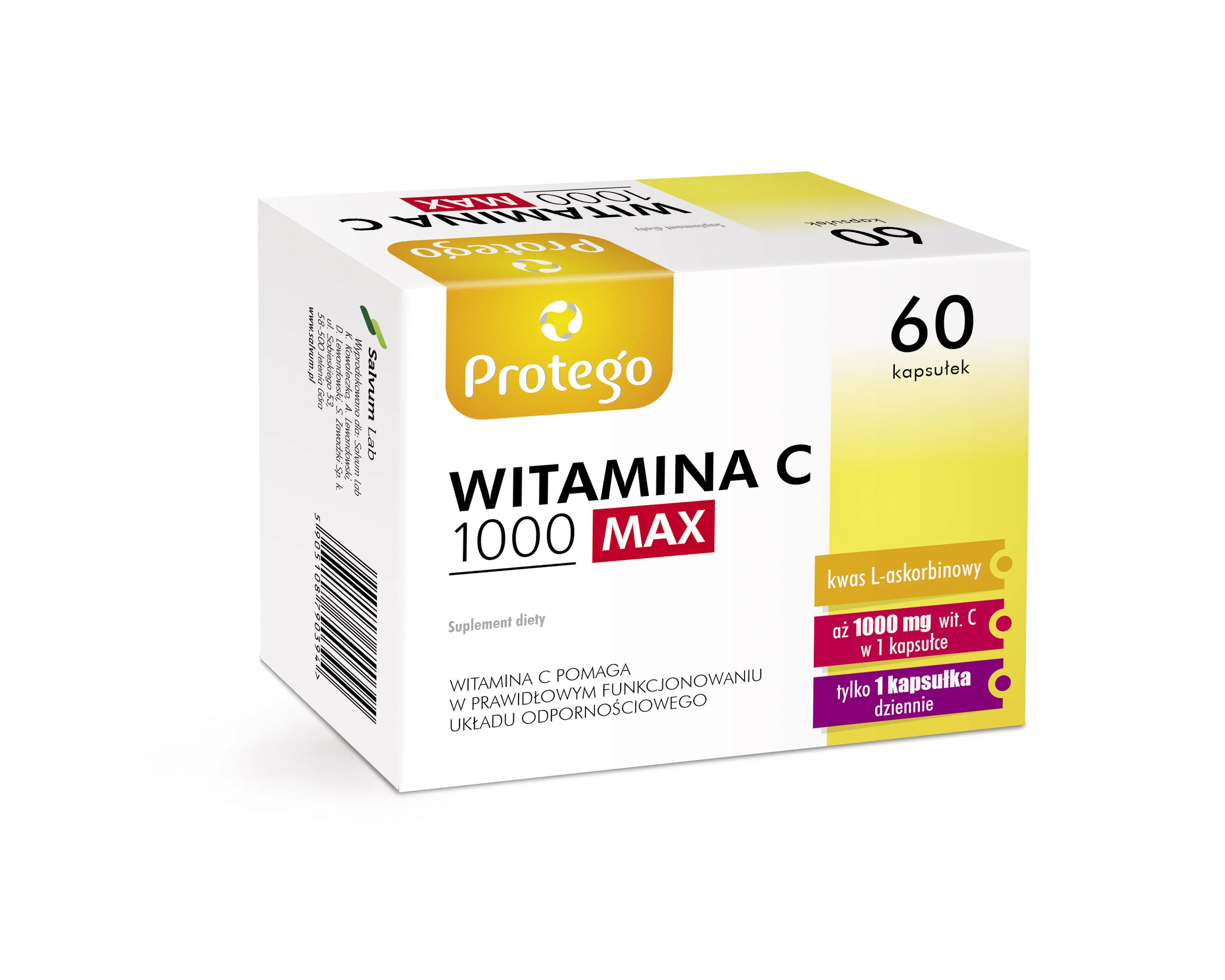 Protego Witamina C1000 MAX 60 kapsułek