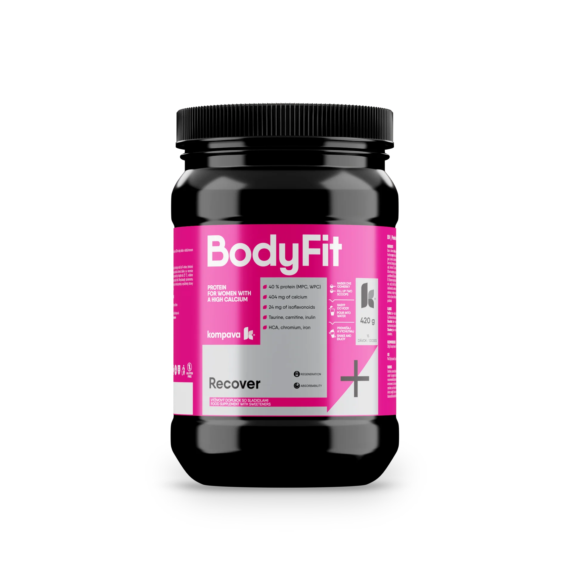 Kompava BodyFit, białko, czekolada, 420 g