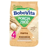 BoboVita Porcja Zbóż kaszka manna bezmleczna od 4. miesiąca życia, 170 g