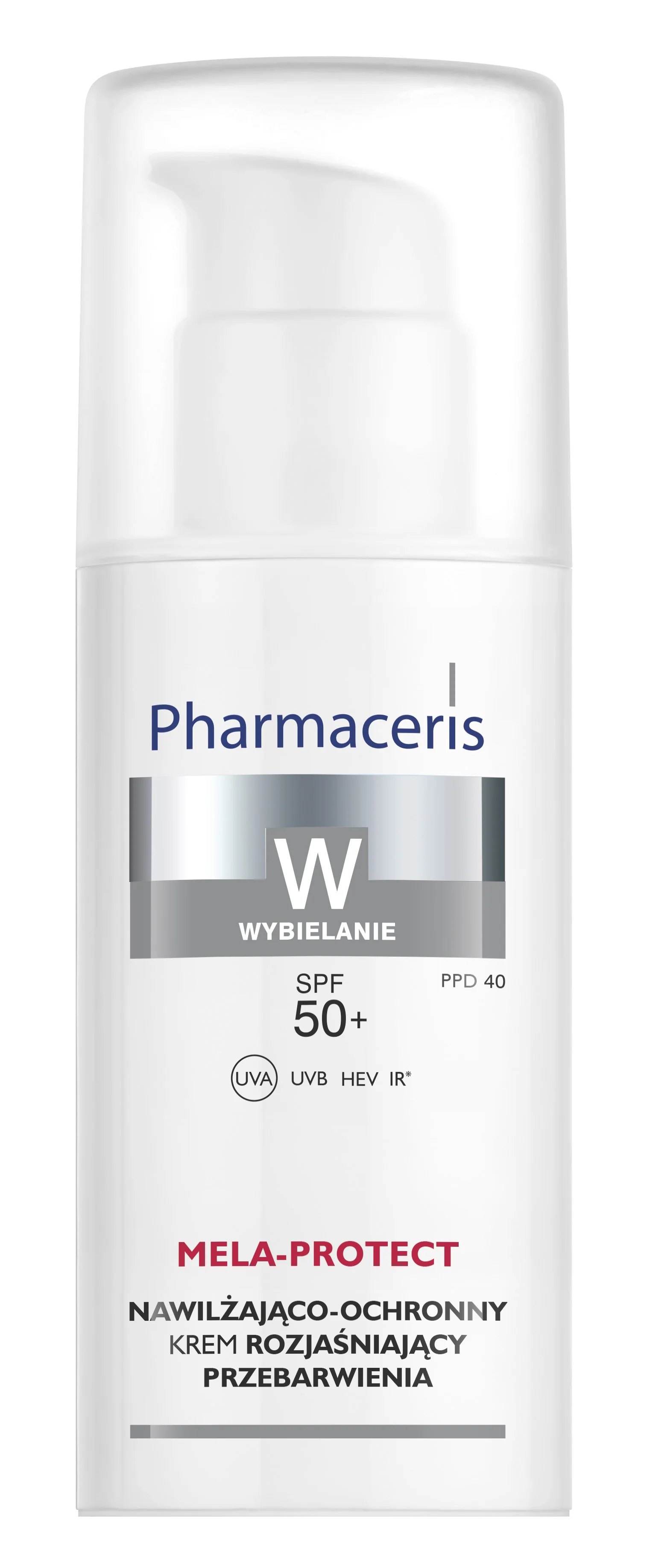 Pharmaceris W Mela-Protect SPF 50+ nawilżająco-ochronny krem rozjaśniający przebarwienia, 50 ml