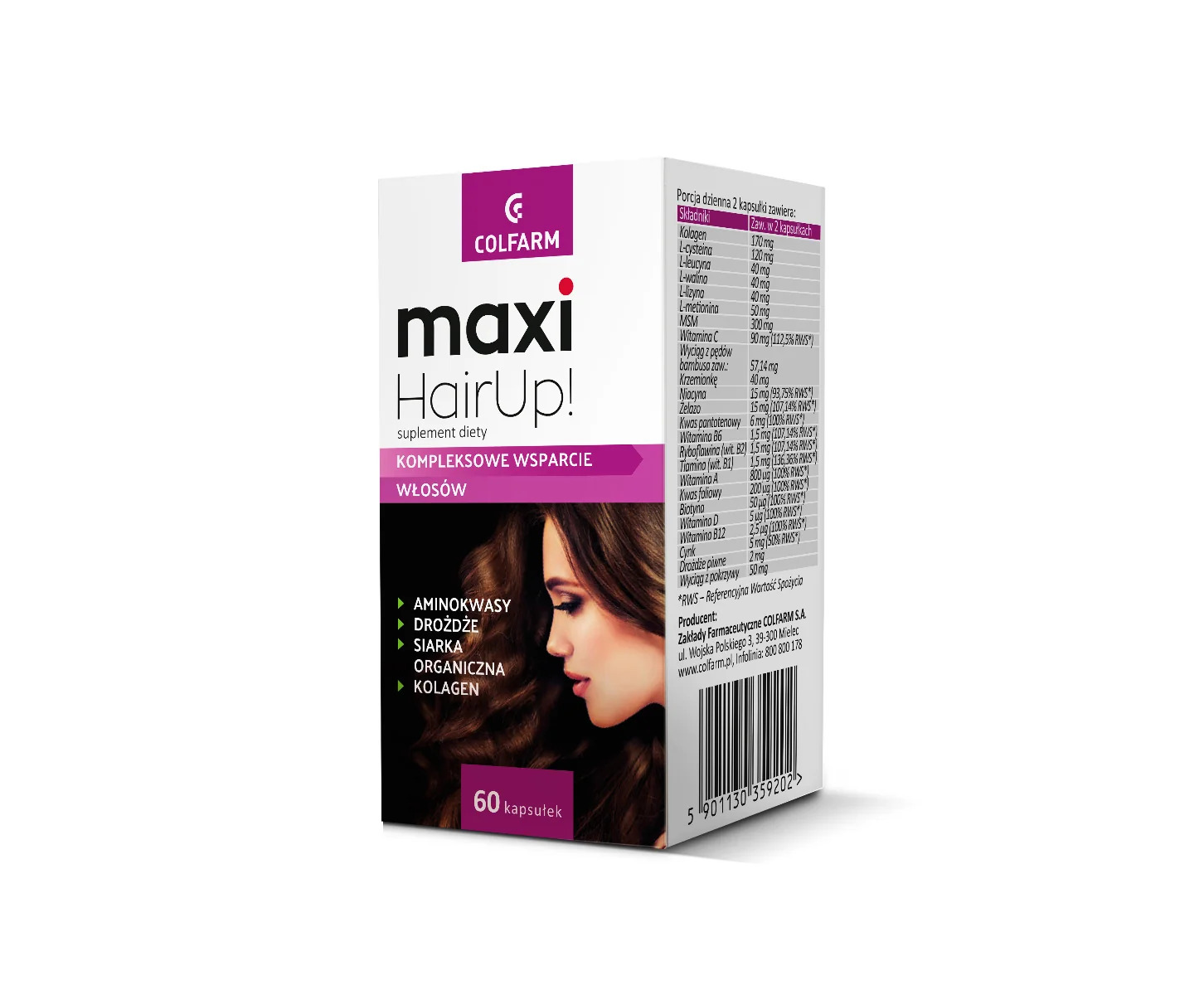 Maxi Hair Up, 60 kapsułek