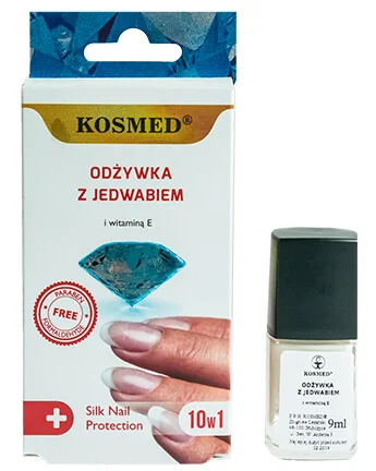 Kosmed, odżywka do paznokci z jedwabiem, 9 ml