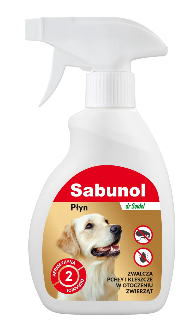 dr Seidel Sabunol płyn do zwalczania pcheł w otoczeniu zwierząt, 250 ml