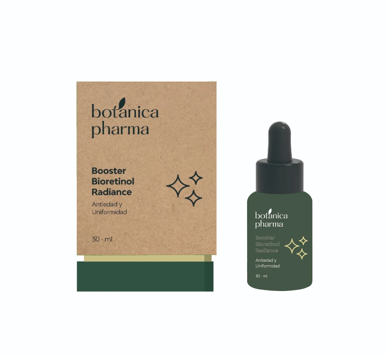 Botanicapharma Booster Bioretinol Radiance rozświetlające przeciwstarzeniowe serum do twarzy, 30 ml