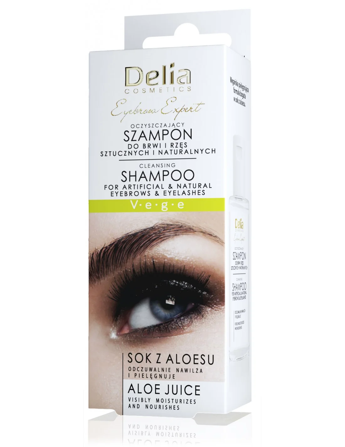 Delia Eyebrow Expert nawilżający szampon do brwi i rzęs, 50 ml