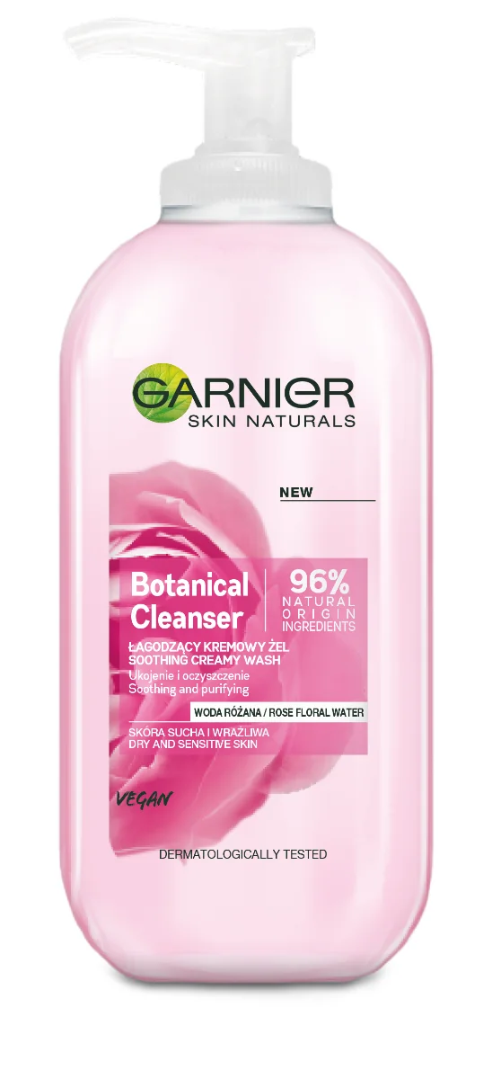 Garnier Skin Naturals Botanical Rose łagodzący kremowy żel do twarzy, 200 ml