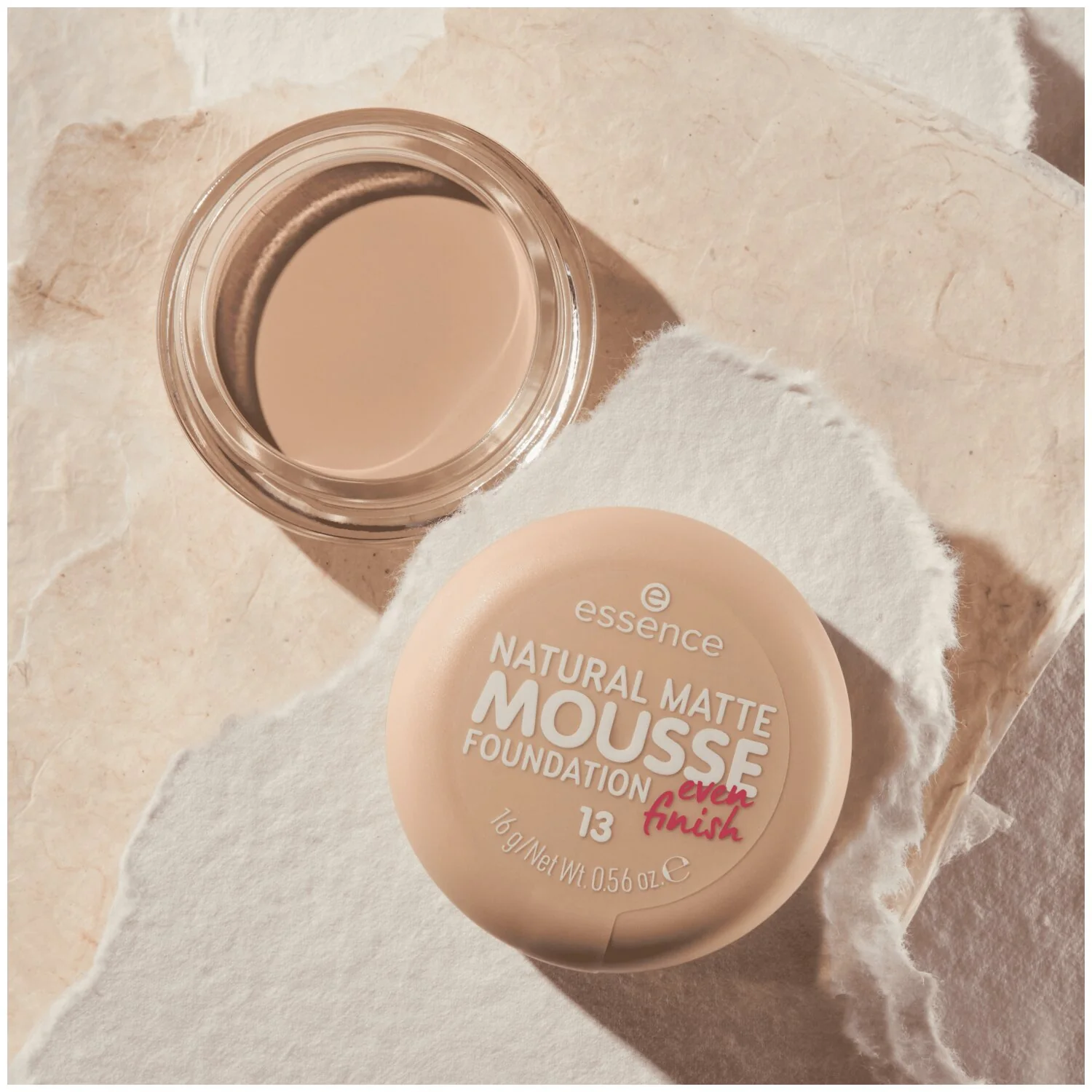 Essence Natural Matte Mousse Foundation podkład do twarzy w musie 13, 16 g 