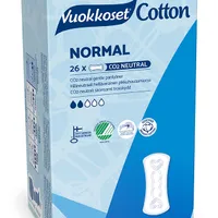 Vuokkoset Cotton Normal ekologiczne wkładki higieniczne, 26 szt.
