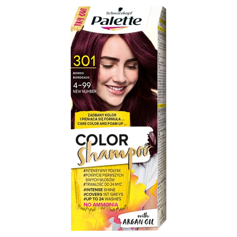 Palette Color Shampoo szampon koloryzujący 301 Bordowy, 50 ml