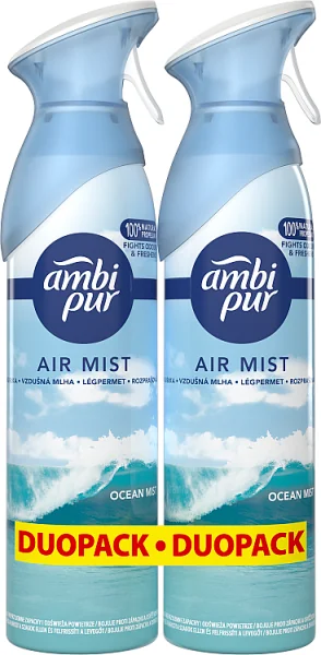 Ambi Pur Ocean Mist, odświeżacz powietrza w sprayu, 370ml