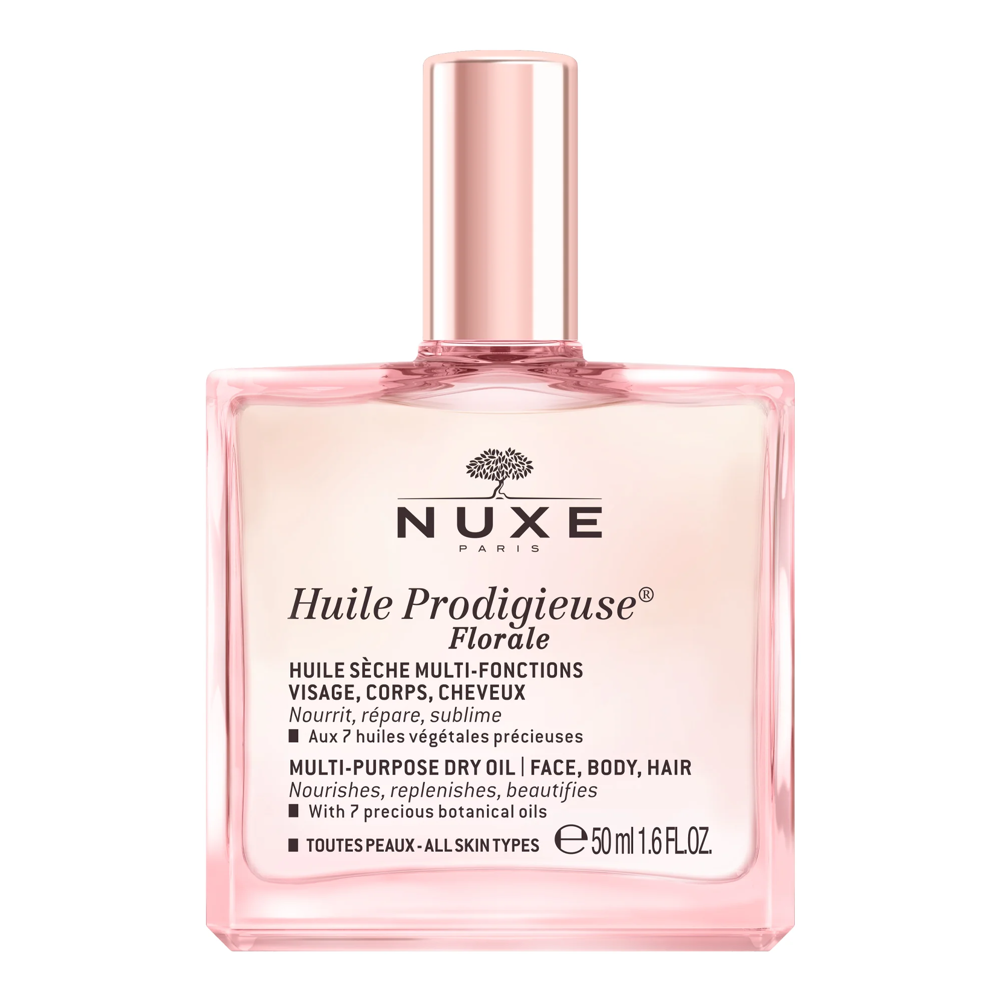 Nuxe, suchy olejek pielęgnacyjny Florale, 50 ml + szampon nabłyszczający, 30 ml 