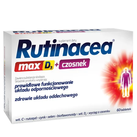 Rutinacea Max D3 + czosnek, 60 tabletek