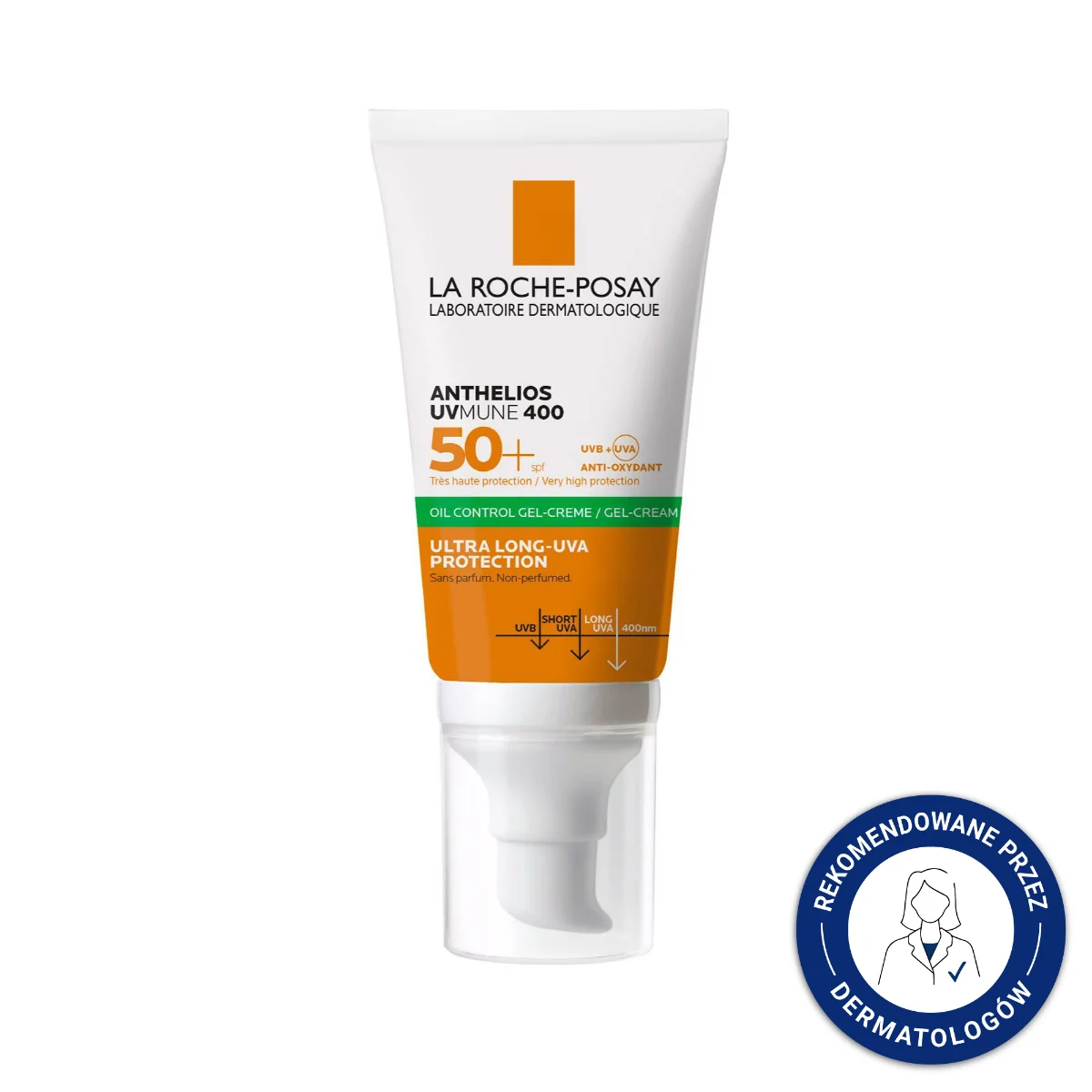 La Roche-Posay Anthelios UVMUNE 400 Oil Control, żel-krem SPF50+, 50 ml