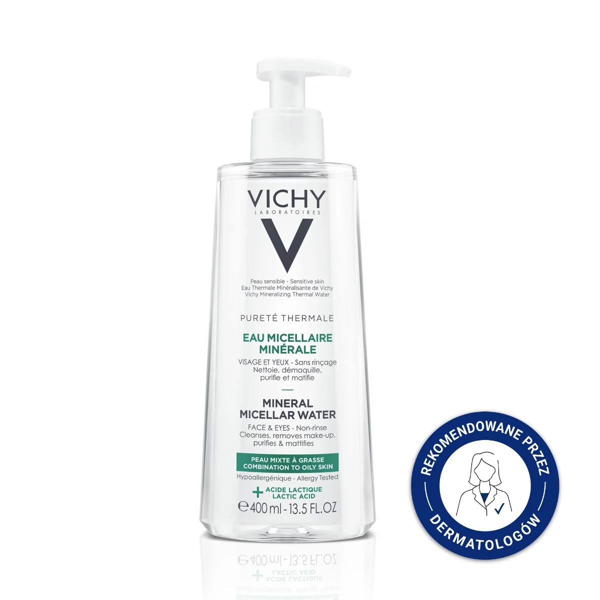 Vichy Purete Thermale, płyn micelarny, 400 ml