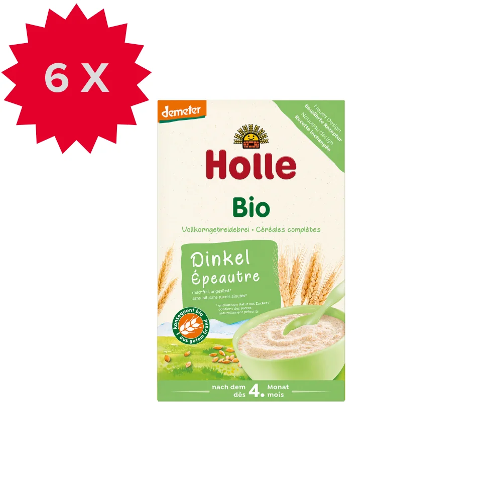 Holle BIO Demeter kaszka orkiszowa pełnoziarnista, 6 x 250 g