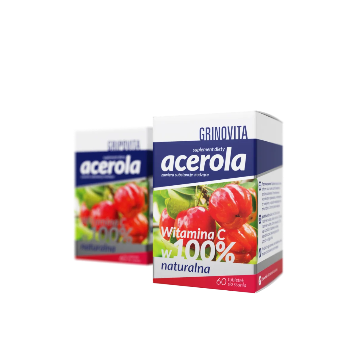 Acerola Grinovita, 60 tabletek do ssania