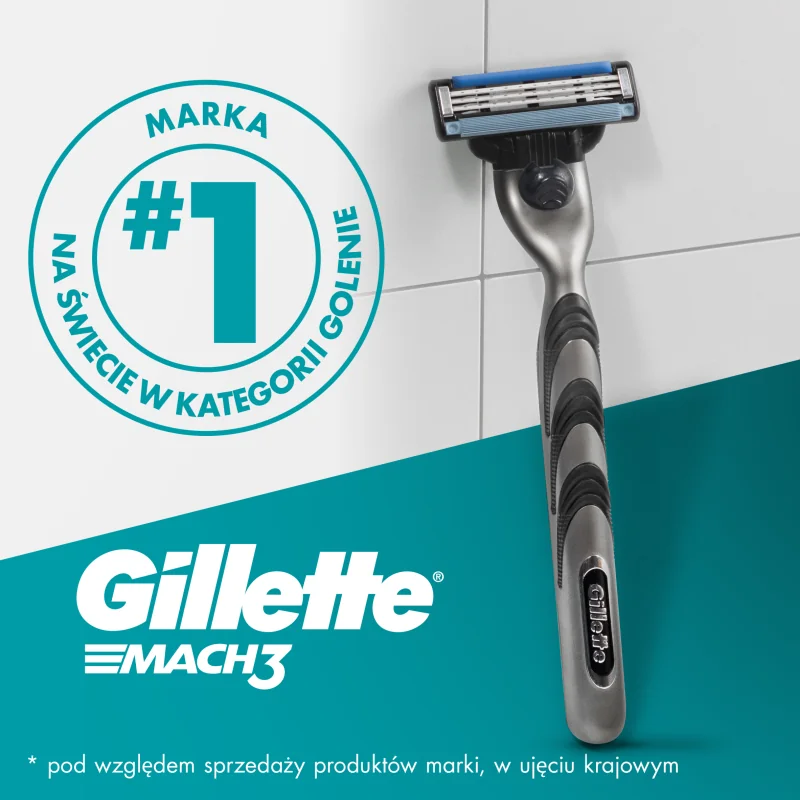 Gillette Zestaw podarunkowy: maszynka Mach3 + 1 ostrze + żel Series 200 ml + kosmetyczka 