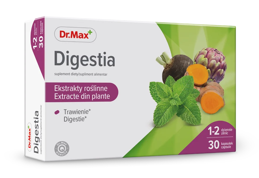 Digestia Dr. Max, suplement diety, 30 kapsułek