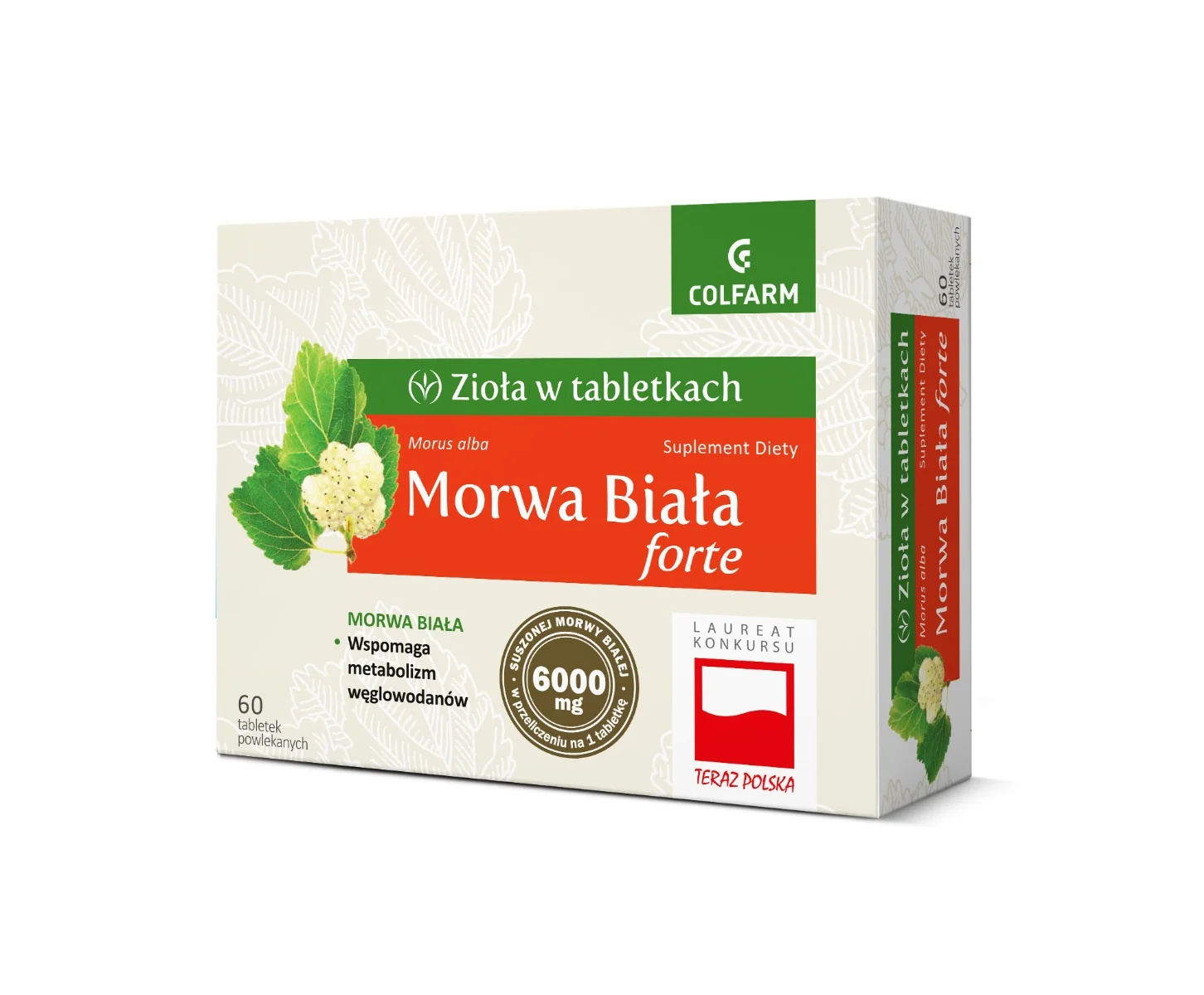 Morwa Biała Forte, 60 tabletek powlekanych