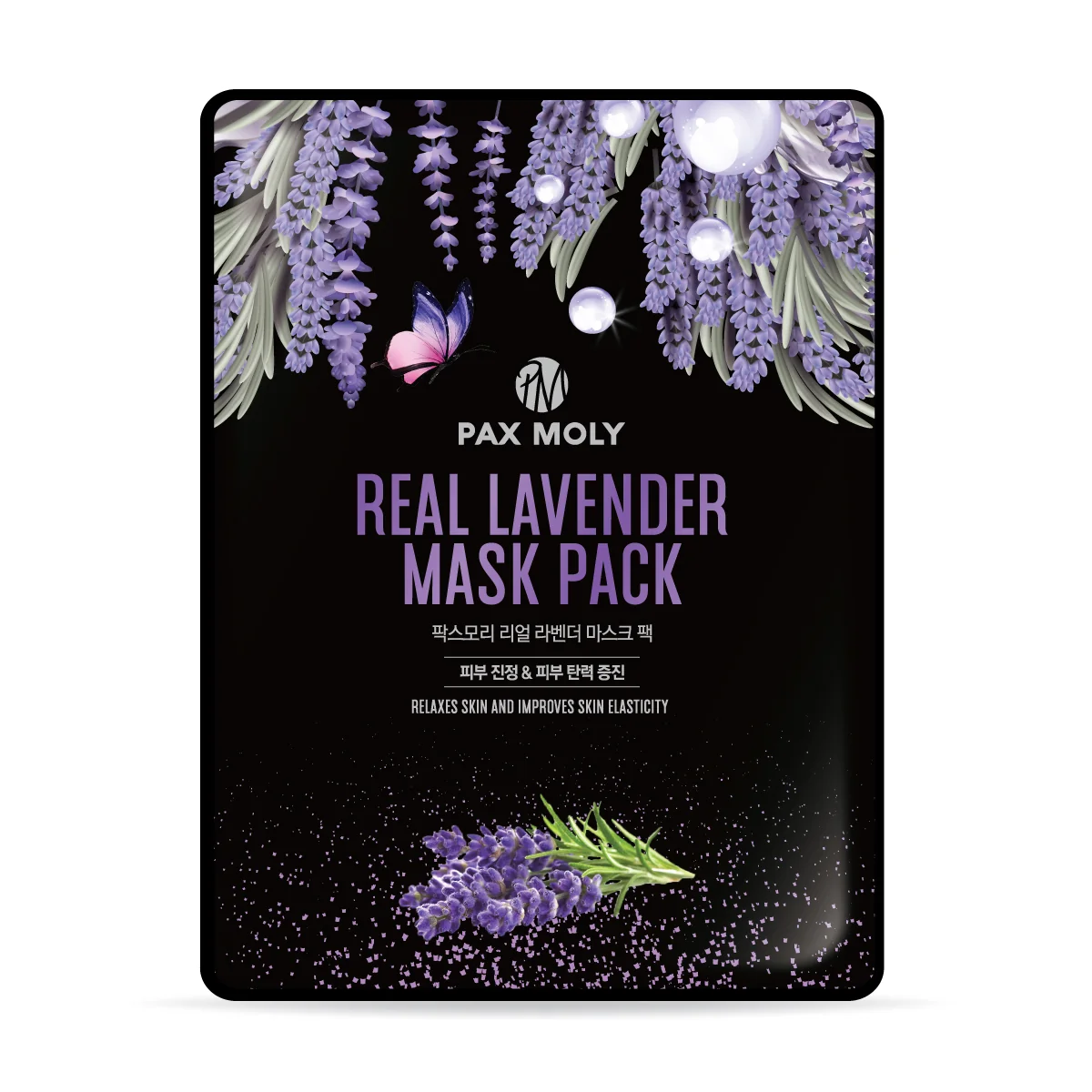 Pax Moly Real Lavender Mask Pack, maska w płachcie z ekstraktem z lawendy, 25 ml