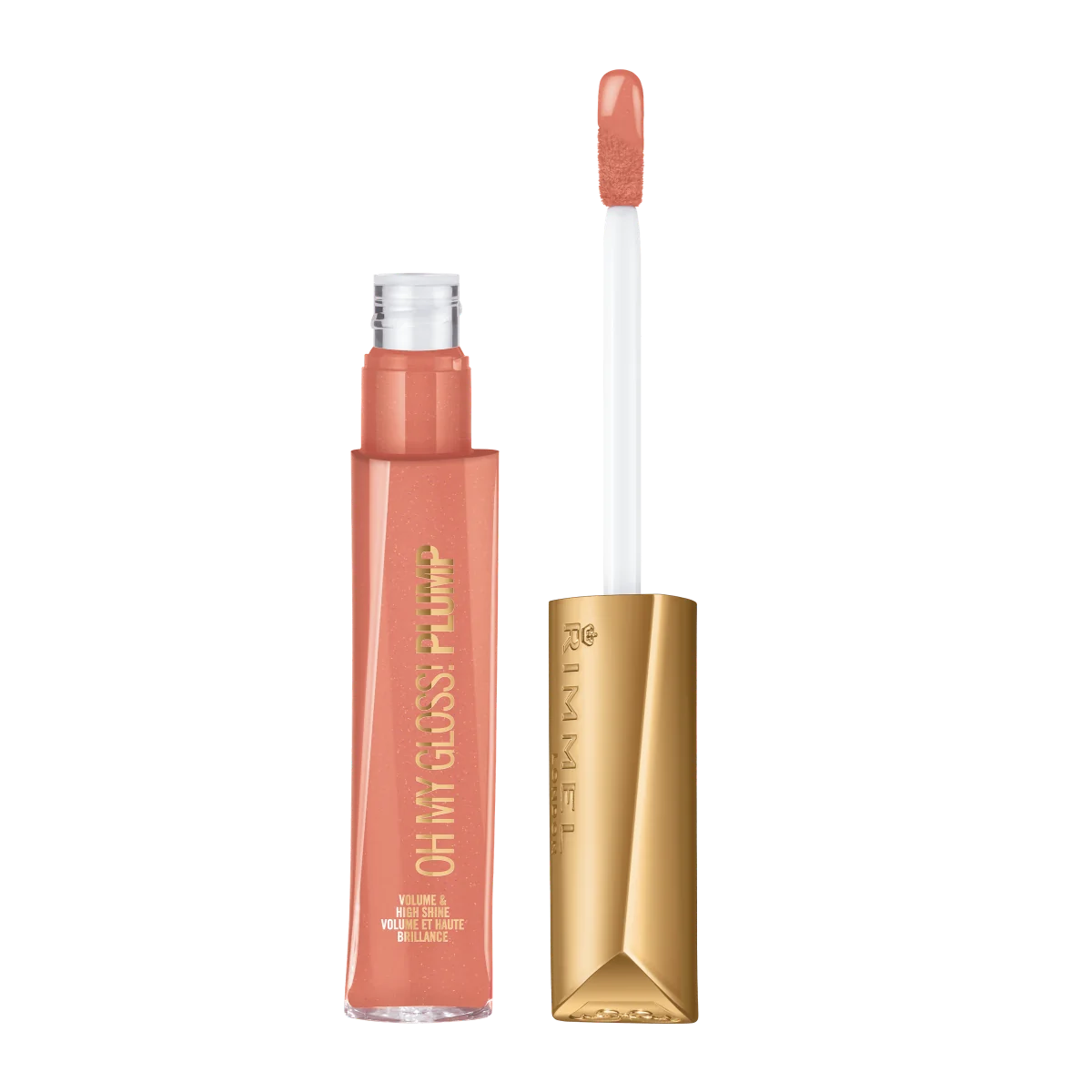 Rimmel Oh My Gloss! Plump Błyszczyk dający efekt powiększonych ust 531 Peach Pie, 6,5 ml 