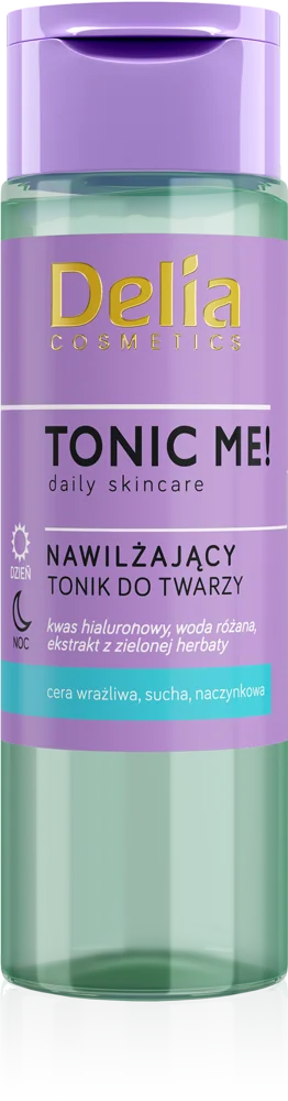 Delia Tonic Me nawilżający tonik do twarzy, 200 ml