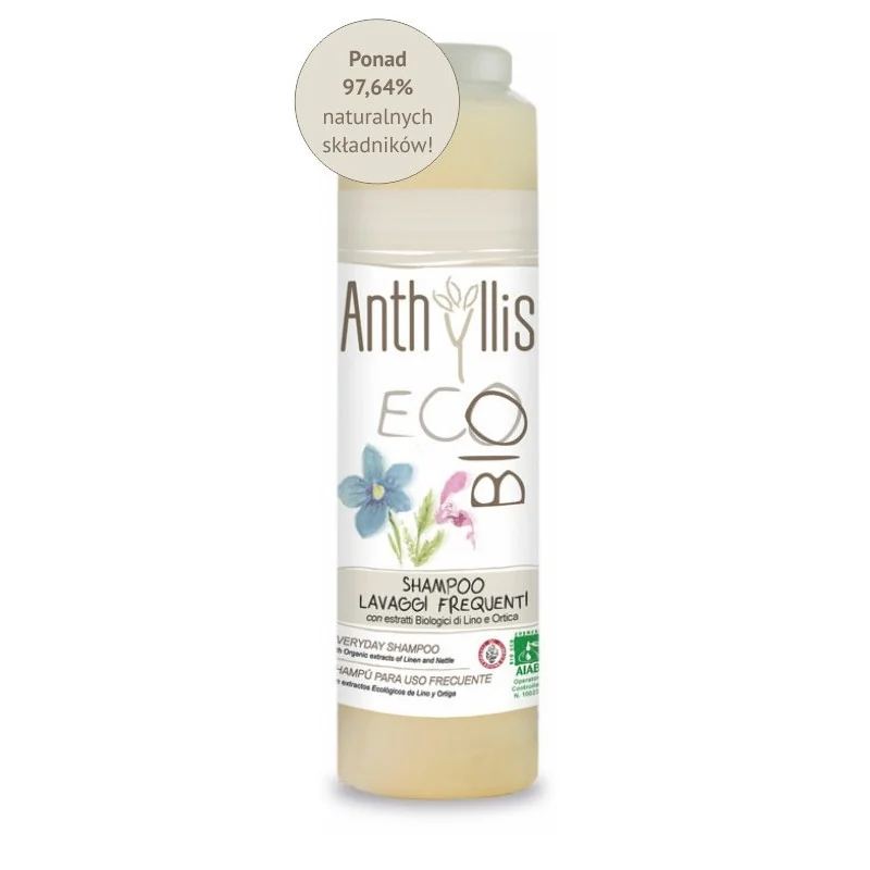 Anthyllis Eco Bio, szampon do częstego mycia włosów, 250 ml