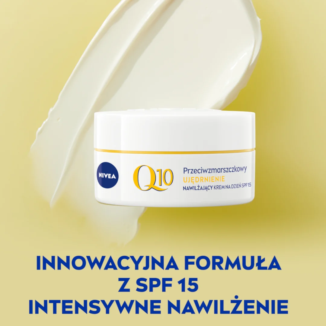 Nivea Q10 Ujędrnienie przeciwzmarszczkowy krem do twarzy na dzień z filtrem SPF 15, 50 ml