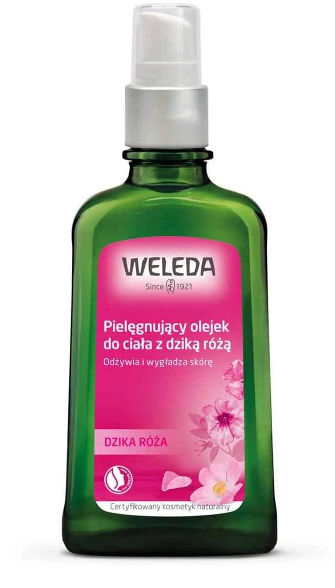 Weleda, Pielęgnujący olejek do ciała z dziką różą, 100 ml