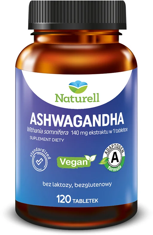 Naturell Ashwagandha 120 tabletek 