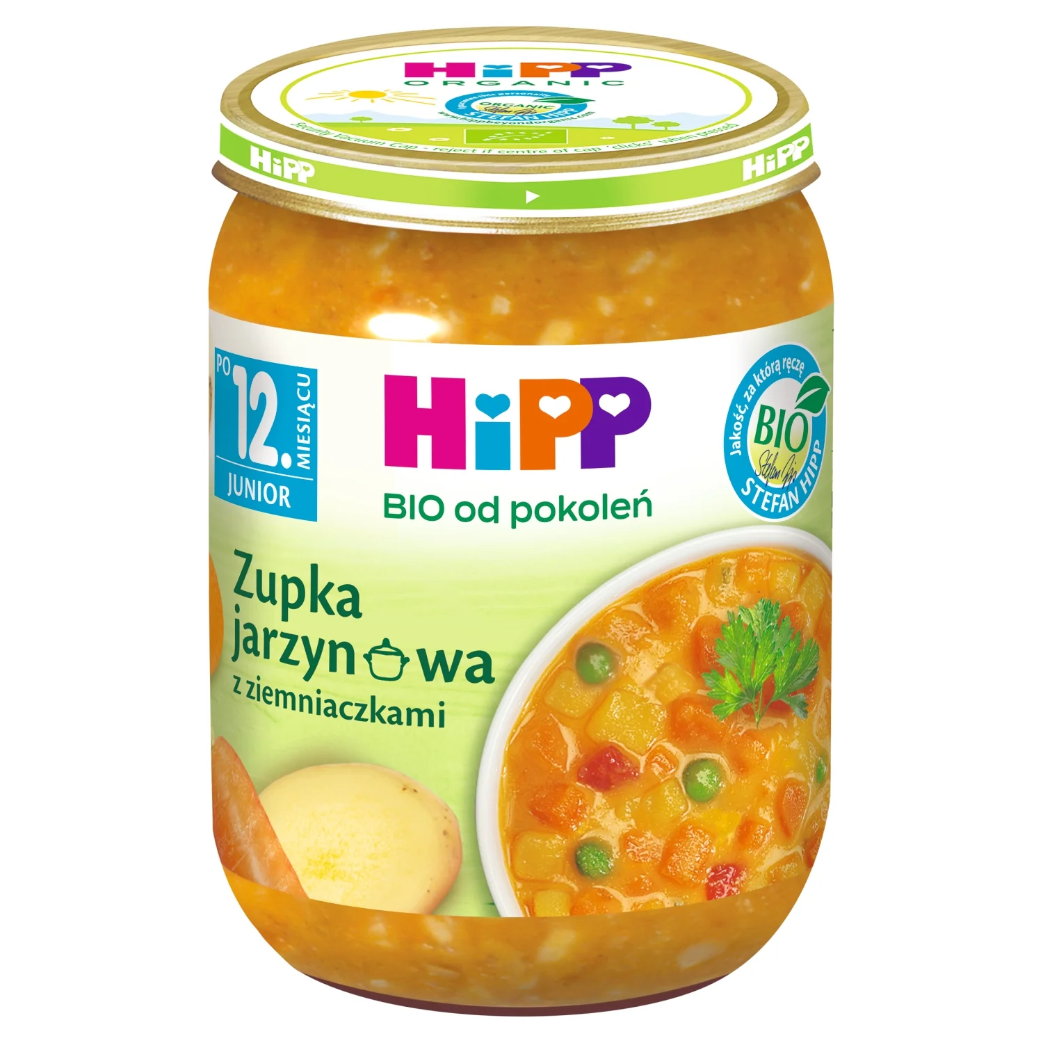 HiPP BIO od pokoleń zupka jarzynowa z ziemniaczkami po 12. miesiącu, 250 g