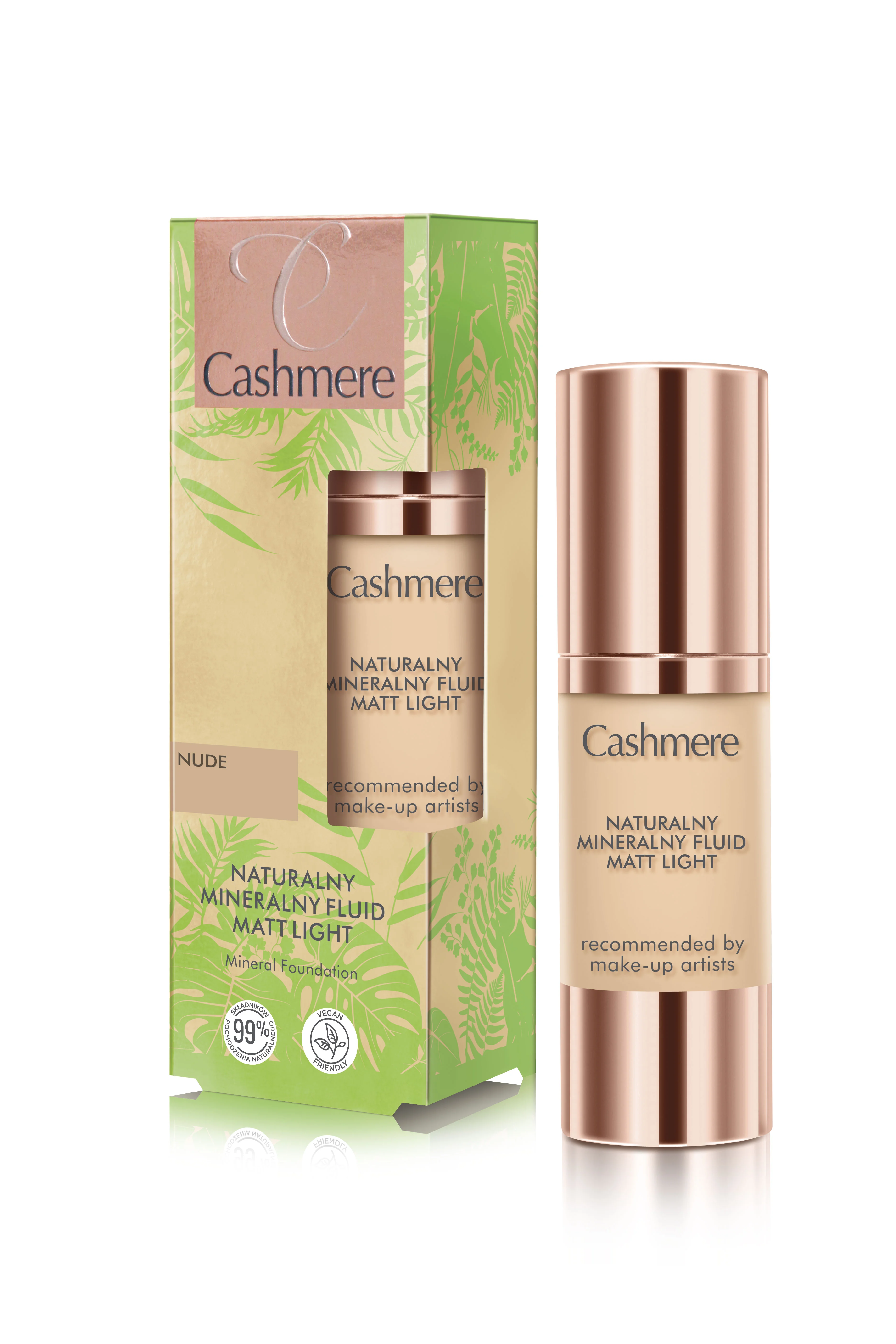 Cashmere Mineral Foundation fluid naturalny mineralny Nude, 30 ml