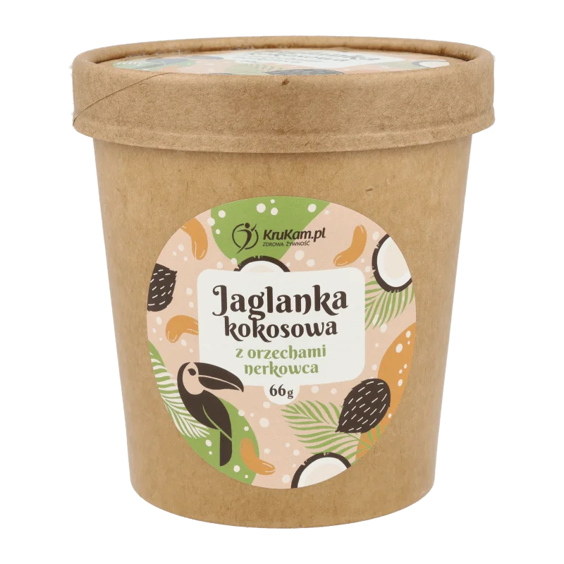 KruKam jaglanka kokosowa z orzechami nerkowca, 66 g