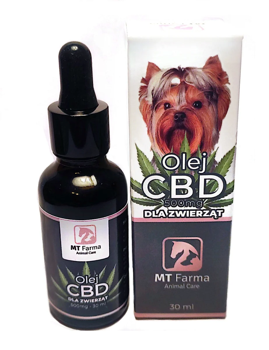 MT Farma 500 mg, olej CBD dla małych zwierząt, 30 ml