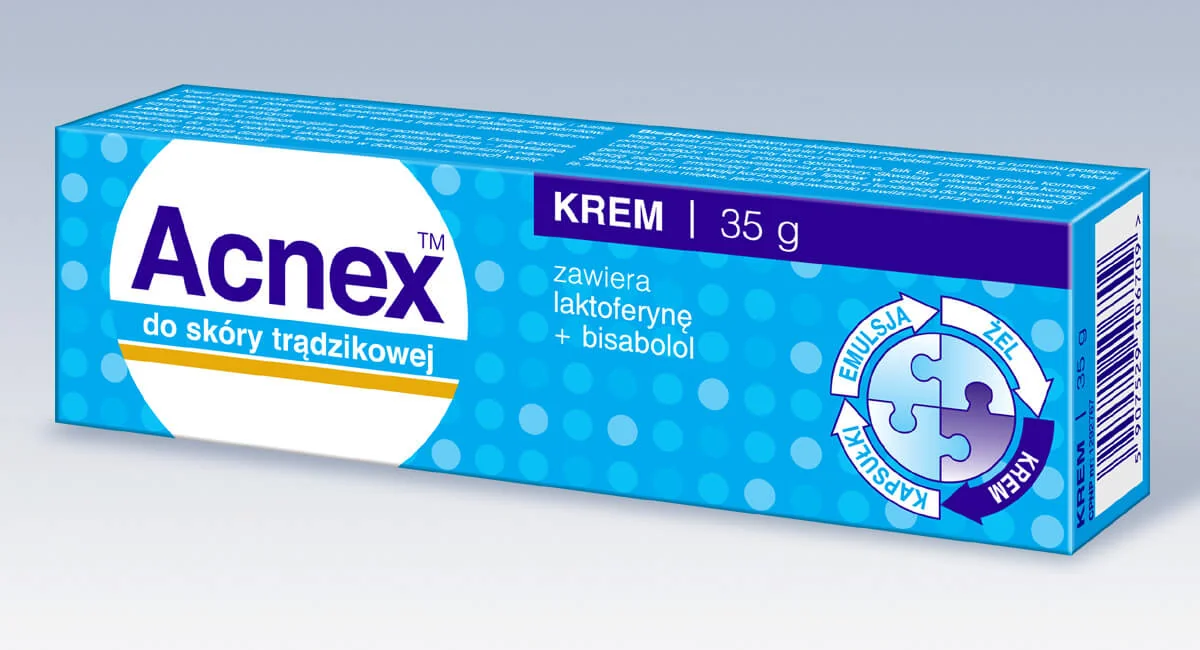 Acnex, krem do skóry trądzikowej, 35 g