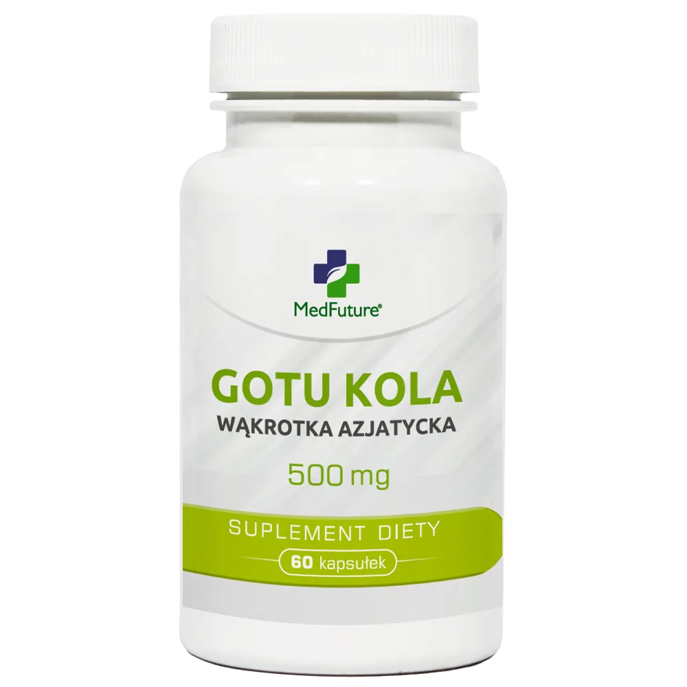 MedFuture Gotu Kola Wąkrotka Azjatycka 500 mg 60 kapsułek