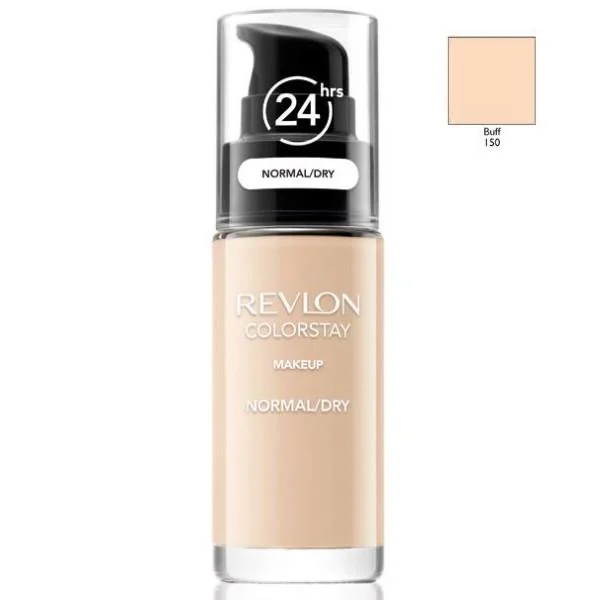 Revlon ColorStay podkład z pompką do skóry normalnej i suchej z kompleksem SoftFlex nr 150 Buff, 30 ml