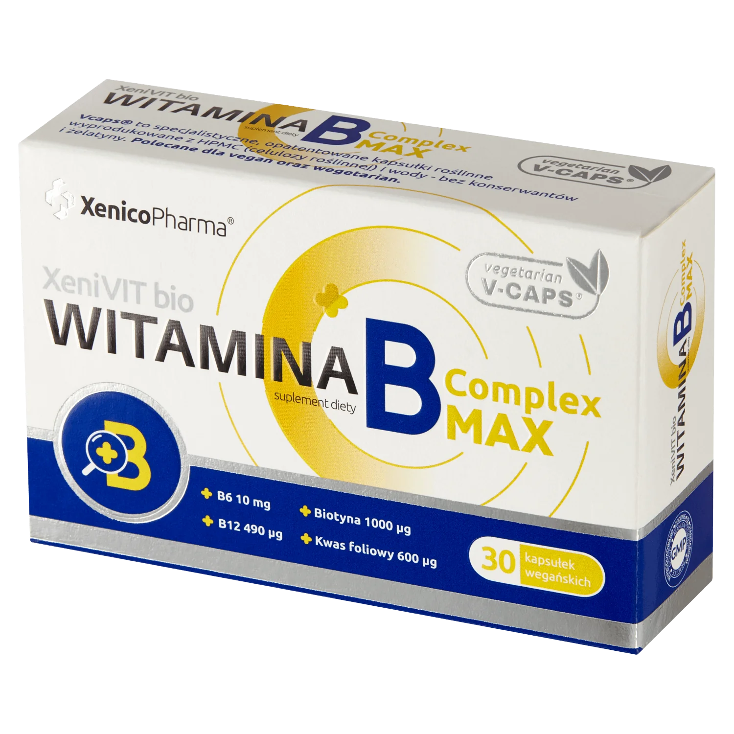 Witamina B Complex MAX suplement diety, 30 kapsułek