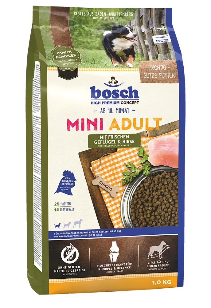 Bosch Geflügel & Hirse karma dla psów, 1 kg