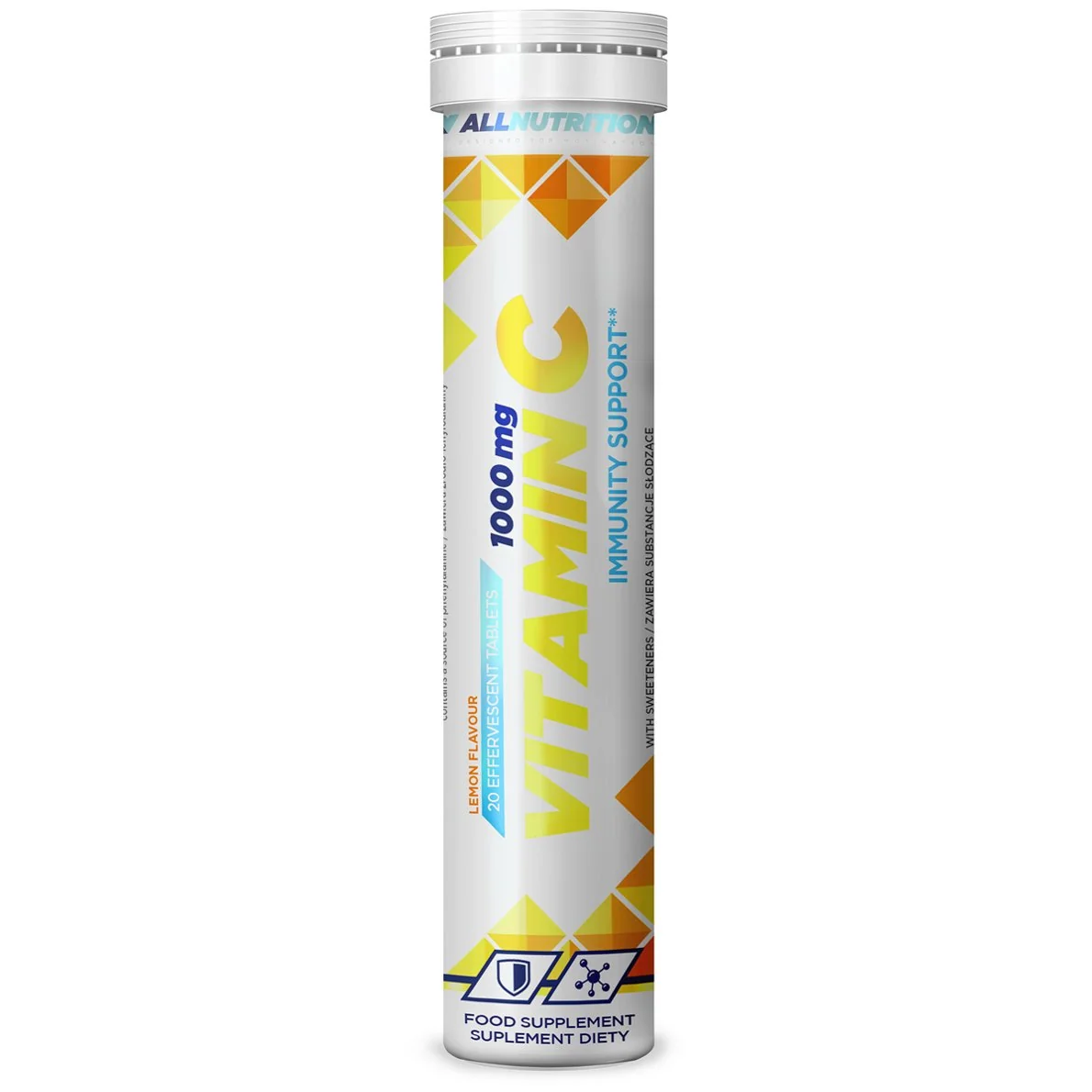 ALLNUTRITION Vitamin C musujące lemon, 20 szt.