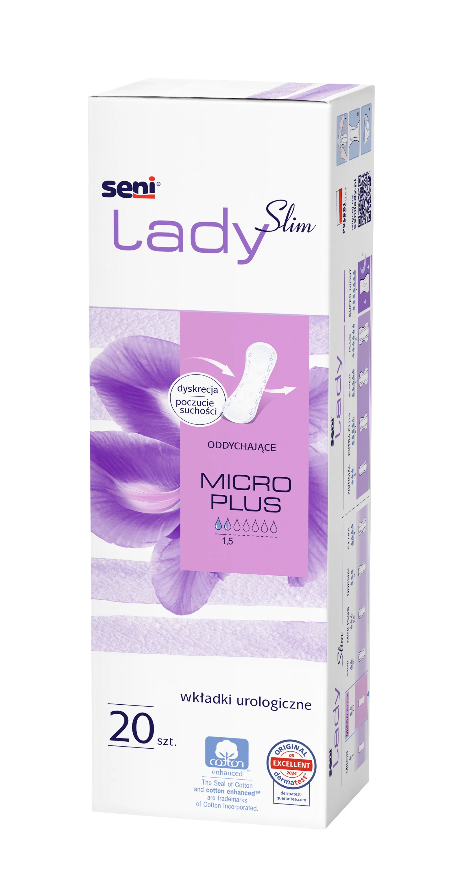 Seni Lady Slim Micro Plus wkładki urologiczne dla kobiet, 20 szt.