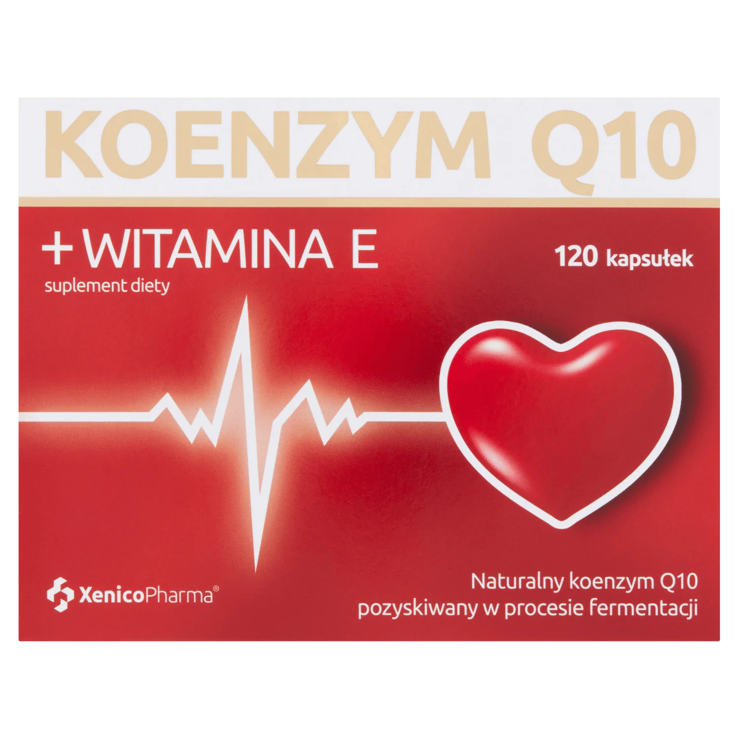 Xenico Pharma koenzym Q10 + witamina E, 120 kapsułek