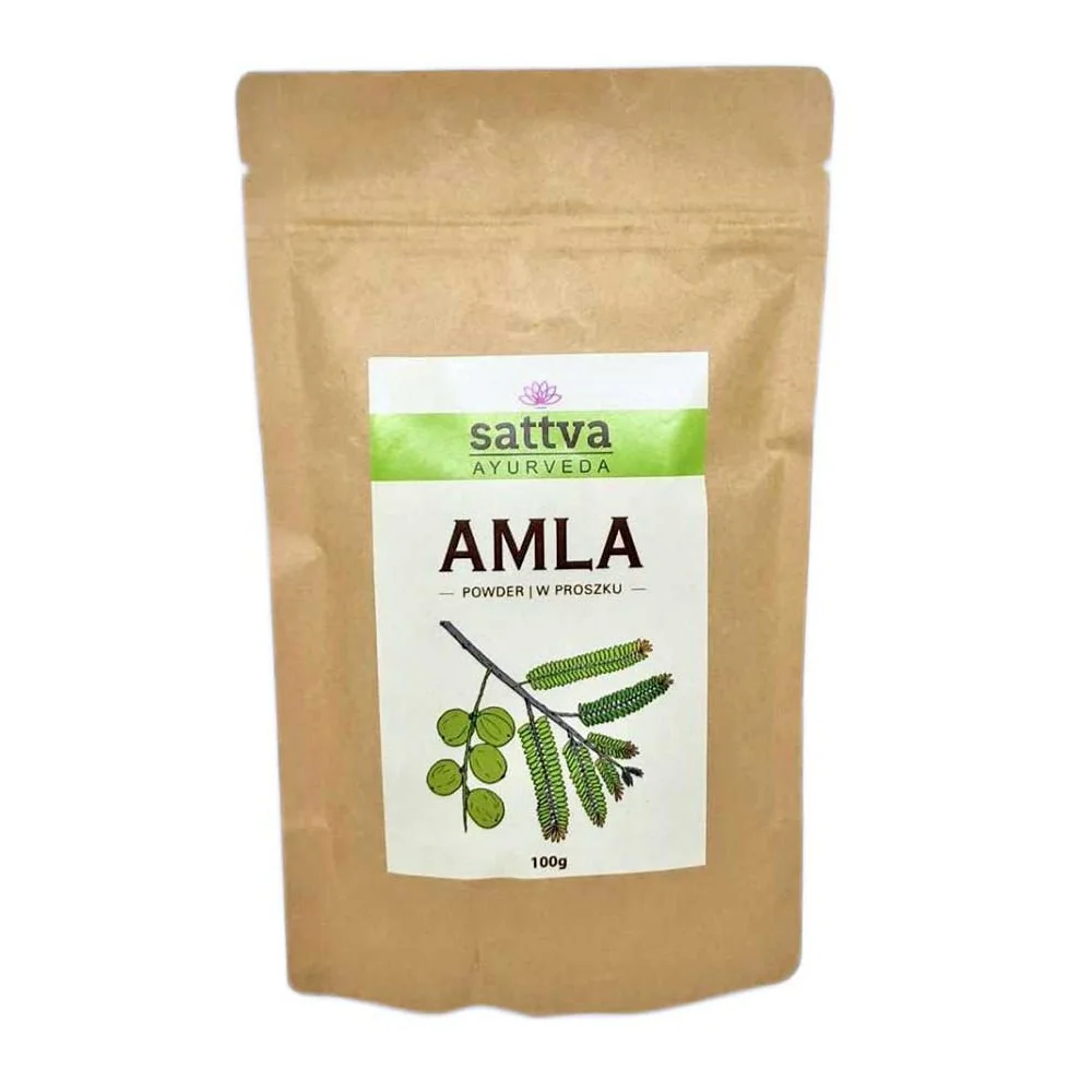 Sattva Powder, zioła w proszku do włosów Amla, 100 g