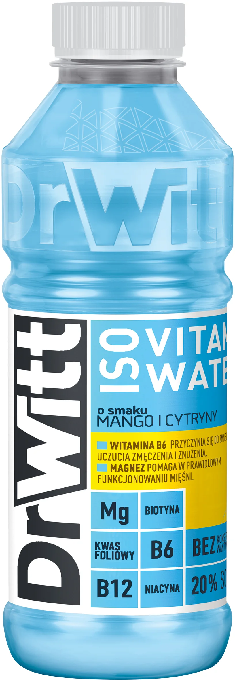 DrWitt ISO Vitamin Water napój izotoniczny, mango-cytryna, 550 ml