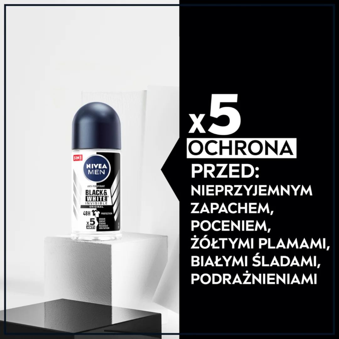 Nivea Men Black & White Power antyperspirant w kulce, 50 ml