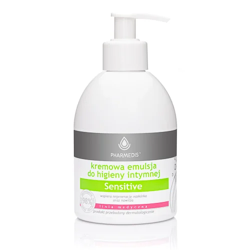 Pharmedis Sensitive, kremowa emulsja do higieny intymnej, 300 ml