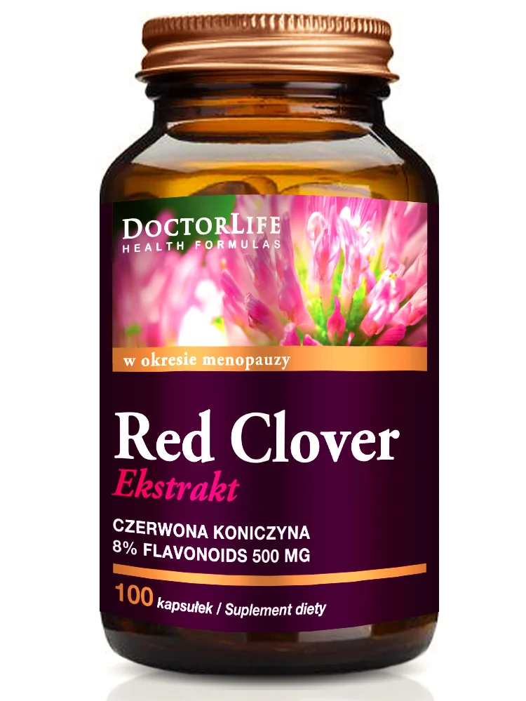 Doctor Life, Red Clover Extract 500 mg, 100 kapsułek